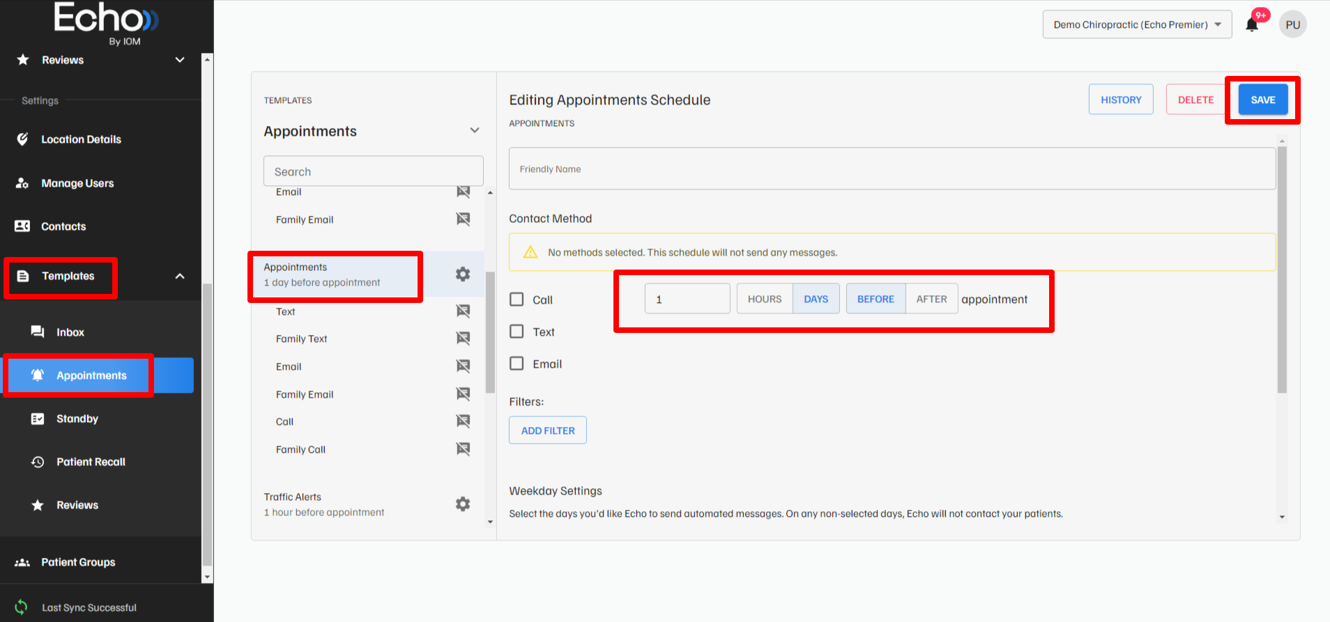 Automated Messages in Echo 1