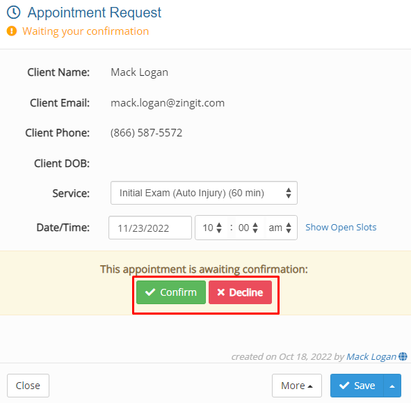 Approving Requests Online Scheduling 2