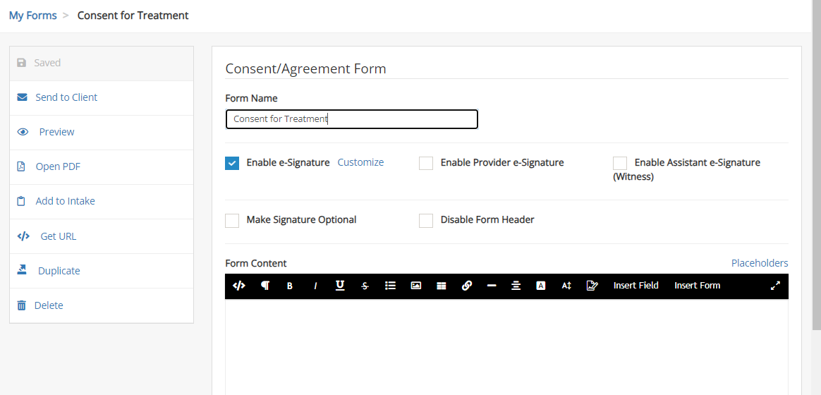 Creating Consent Forms Echo 1