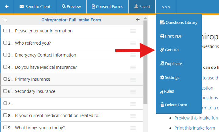 Echo How to Get the Public URL of an Intake Form