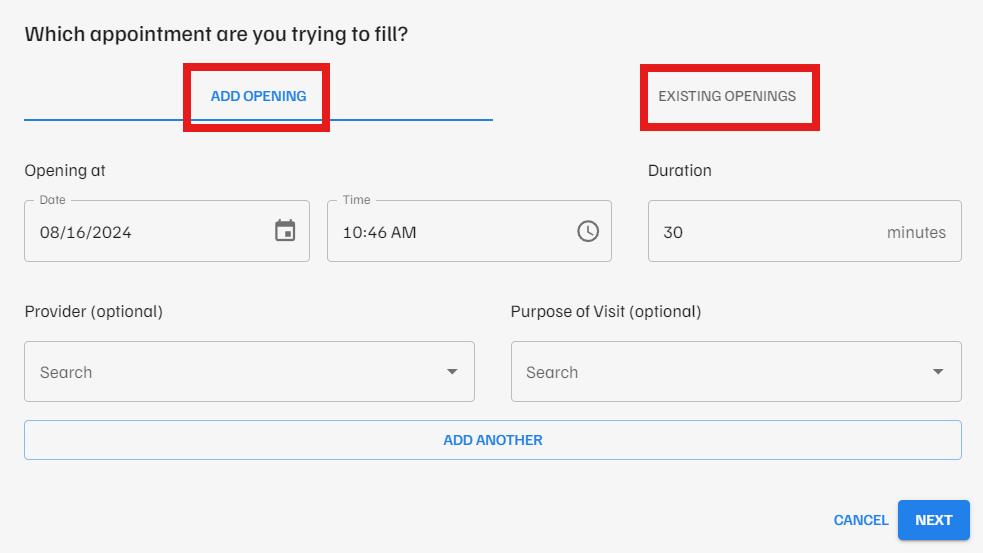 Echo Standby - Creating Standby Requests 2