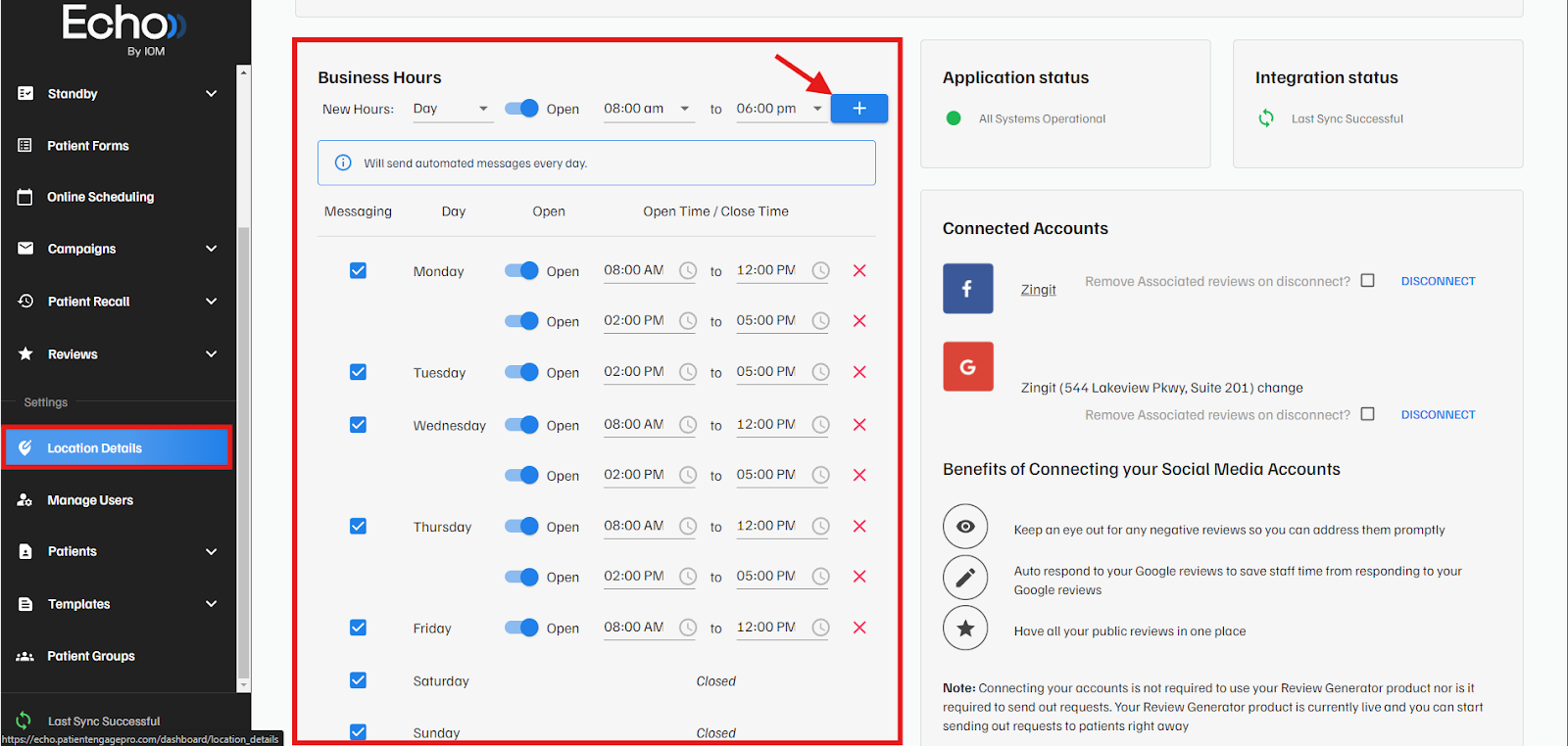 Echo - Inbox - Away Message Settings 2